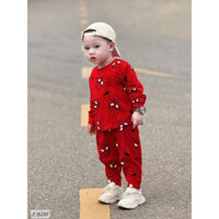 SÉT BỘ NHỆN ĐỎ CHẤT ZIP CHO BÉ