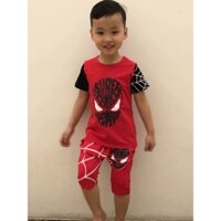 Set bộ nhện mặt nạ màu đỏ cho bé trai