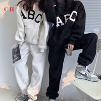 Sét bộ nỉ áo Hoodies ABC và quần bom năng động