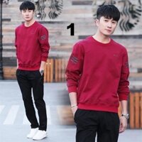 set bộ nỉ nam , combo áo quần và quần thể thao nam hàng quảng châu chất nỉ da cá S1755