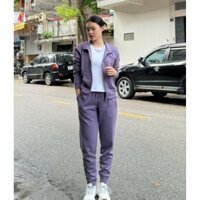 Set bộ nỉ nữ kéo khóa L..A xịn xò (nhiều màu)