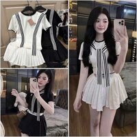 Sét Bộ Nữ 3 Món Kèm Khăn Thủy Thủ Siêu Hách Dáng