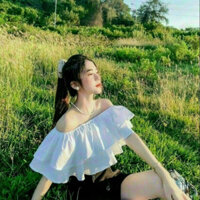 SET BỘ NỮ ÁO CROPTOP TRẮNG TRỄ VAI + QUẦN GIẢ VÁY T301 - HAS