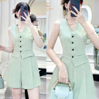 Set bộ nữ áo gile quần short _ Đầm thiết kế nhiều form size M.L.XL.2XL