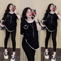 SÉT BỘ NỮ, ĐỒ BỘ DÀI QUẦN ÔM IN MẶT CƯỜI BIGSIZE 45-85KG