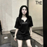 Sét Bộ nữ Sét Adidas Áo Phông In 3D nổi bật Phối chân Váy siêu xinh Tôn dáng cho các nàng diện