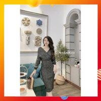 Sét Bộ Nữ, Set Váy Áo Chất Len Nhũ Dáng Bo Hàng Quảng Châu Cao Cấp Trẻ Trung Xinh Xắn Cho Phái Nữ.