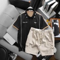 Set bộ Polo nam quần túi hộp cao cấp - Racehorse AP 02