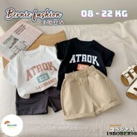 Set bộ quần áo bé trai Bernie 0 đến 5 tuổi, áo phông bé trai kèm quần bé trai Hàn Quốc