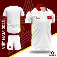 Set bộ quần áo bóng đá hàng fake thái đội tuyển Viêt Nam màu xanh,trắng ,đỏ 2022 2023-TQFT04