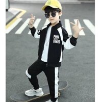 Set Bộ quần áo dài tay mùa thu đông bé trai 3-12 tuổi✨ thời trang bé trai lớn 25kg 30kg 35kg 40kg 45kg