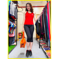 Set bộ quần áo đồ tập gym yoga aerobic nữ lửng ba lỗ sát nách đẹp hàng vnxk cao cấp giá rẻ