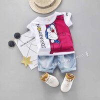 Set bộ quần áo Đoremon cho bé trai