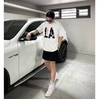 Sét Bộ Quần Áo Nam mùa Hè Los Angeles LA , Đồ bộ nam mùa hè cao cấp , Bộ cộc tay nam cotton thun lạnh big size 50-90kg