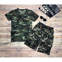 Sét bộ quần áo ngắn Hàn Quốc lính