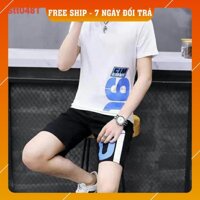 Set Bộ Quần Áo Thể Thao Nam THUN LẠNH MÁT MẼ,THỜI TRANG MÙA HÈ ĐỒ BỘ THUN MÙA HÈ PHONG CÁCH NĂNG ĐỘNG - JINS STORE - Màu Trắng