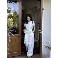 Set Bộ Quần Dài Gile Linen cao cấp, Thời Trang Nữ phong cách hiện đại trẻ trung - Set đồ đi chơi, dạo phố, Cà Phê, Cafe.