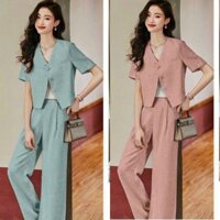 SÉT BỘ QUẦN ỐNG RỘNG CAO CẤP  (hàng nhập) - YB231023