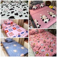 set bò sữa -CT003-chăn hè  poly cotong đáng yêu cute 🐄