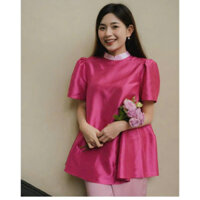 Set bộ thời trang nữ sang chảnh đi chơi chất áo nhung cổ tròn tay ngắn lai xoè quần lụa lưng thun ống rộng dài maxi