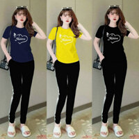 SÉT BỘ THUN COTTON NỮ QUẦN DÀI ĐỦ SIZE
