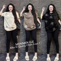 Set Bộ Thun Dài Ôm ĐÍNH ĐÁ CELINE Hàng Quảng Châu cao cấp chuẩn Loại 1, Bộ đồ Thun Dài sang chảnh outfit xu hướng