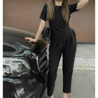 SET BỘ THUN GÂN TĂM FORM THỤN ÁO RÚT DÂY