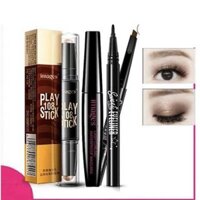 Set Bộ trang điểm mắt 4 món kèm thỏi tạo khối 2 đầu