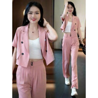 SÉT BỘ VEST QUẦN ỐNG RỘNG CAO CẤP S79295( HÀNG NHẬP)