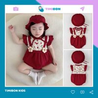 Set Body Đầy Tháng Kèm Phụ Kiện. Váy Bé Gái Thiết Kế Chất Mát, Đầm Em Bé, Body Hè Cho Bé, Set Body Công Chúa [BDCHIP65]