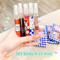 Set body miss chiết nhỏ gọn mix mùi ngẫu nhiên