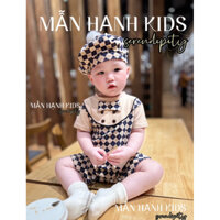 Set body trám nơ mùa hè cho bé ( tặng mũ nồi cục bông) quần áo trẻ em mùa hè