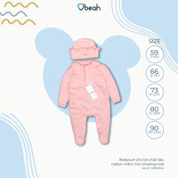 Set bodysuit tất liền thân kèm mũ cho bé gái Obeah OB102104