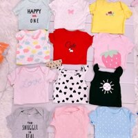 Set bodysuit tay ngắn bé trai và bé gái