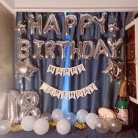 sét bong bóng trang trí sinh nhật tại nhà chủ đề chai bia(ib để chọn bóng số tuổi)