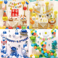 Set Bong Bóng Trang Trí Tiệc Sinh Nhật Background Chụp Hình Sinh Nhật Nhiều Mẫu Mã Lựa Chọn