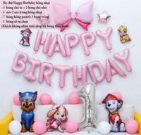 Set Bóng Hình Chó Cứu Hộ MARSHALL Paw Patrol Lớn Trang Trí Sinh Nhật Bé Chủ Đề Biệt Đội Chó CHO12