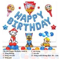 Set Bóng Hình Chó Cứu Hộ MARSHALL Paw Patrol Lớn Trang Trí Sinh Nhật Bé Chủ Đề Biệt Đội Chó CHO17