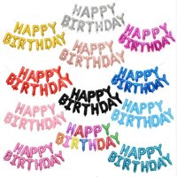 Set bóng kiếng chữ Happy Birthday (có 20 màu)