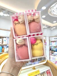 Set Bông Mút Tán Kem Nền Gold Beauty Puff Makeup