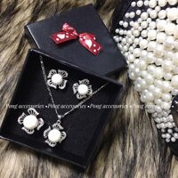 Set bông tai- dây chuyền - nhẫn