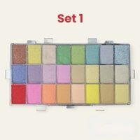 Set bột 24 màu đắp hoa nổi, hoa fantasy, đắp móng- bột mỹ cao cấp set 1
