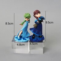 Set búp bê elsa và anna trang trí bánh kem, trang trí bánh sinh nhật
