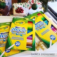 Set bút Crayola Super Tips Canada vẽ nét thanh nét đậm