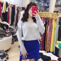 Set cao cấp hàng Quảng Châu thiết kế, nàng có thể mix chân váy và áo riêng tuỳ ý. Áo xẻ tà đắp vải khác màu đẹp mắt