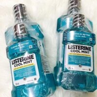 Set cặp nước súc miệng Listerine Cool Mint ( 750ml + 250ml)