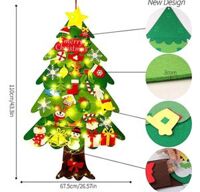 Sét cây thông vải nỉ tự trang trí giáng sinh NOEl