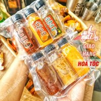Set chấm 3 vị (Muối Ớt Đỏ, Sốt Tiêu Tắc Kẹo , Sốt Me Chua Cay) Siêu Ngon