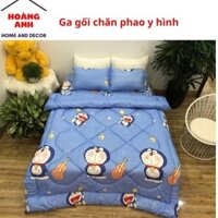 Sét chăn ga bọc đệm cottong poly 5 món nhiều kích thước