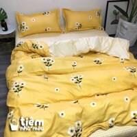 Set Chăn Ga Gối 4 Món Hạo Tiết Hoa mia Vàng ( Full Size)